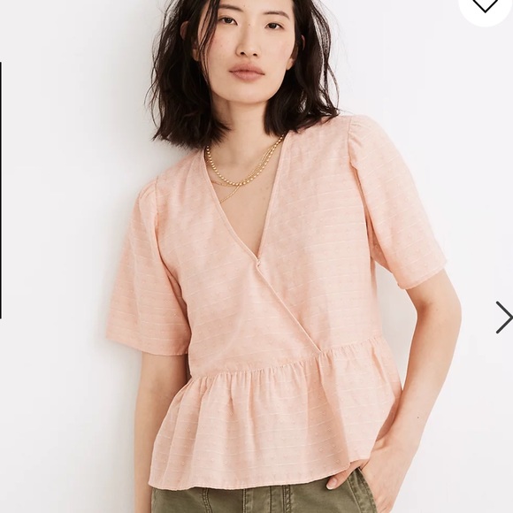 Madewell Tops - Madewell Crossover Peplum Top